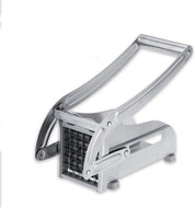 French Fry Cutter with 2 Blades, Professional Potato Cutter Stainless Steel, Potato Slicer French Fries, Press French Fries Cutter for Potato Cucumber Carrot Onion Vegetables