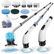 Electric Spin Scrubber, Electric Cleaning Brush with 8 Replaceable Brush Heads,Cordless Rechargeable Bathroom Scrubber with Detachable Handle,Waterproof Shower Power Scrubber for Bathroom Kitchen Car Brand