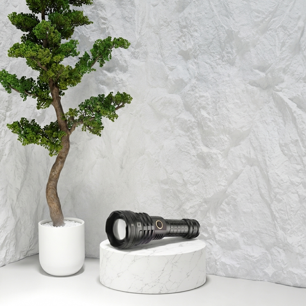 P90 LED Rechargeable Laser Flashlight