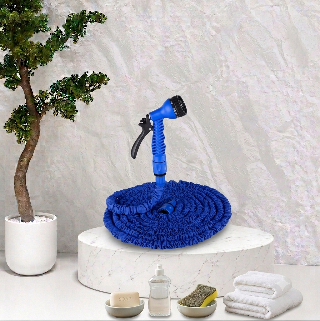 2026 New Expandable Magic Hose, High-Pressure Car Wash, 7Water Spraying Functions, Water Gun, Home Garden Watering Hose