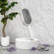 Self Cleaning Hair Brush For Women One-key Cleaning Hair Loss Airbag Massage Scalp Comb Anti-Static Hairbrush