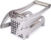 French Fry Cutter with 2 Blades, Professional Potato Cutter Stainless Steel, Potato Slicer French Fries, Press French Fries Cutter for Potato Cucumber Carrot Onion Vegetables